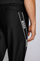 BOSS Slim-fit tracksuit bottoms with logo tape