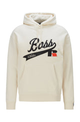 BOSS x Russell Athletic cotton-blend hooded sweatshirt with exclusive logo