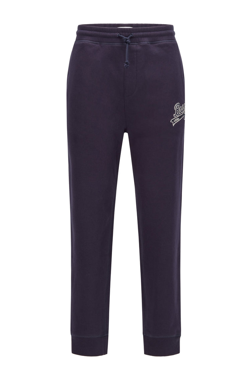 BOSS Cotton-blend tracksuit bottoms with exclusive logo