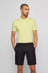 BOSS Paddytech regular-fit polo shirt with contrast logos and stripes