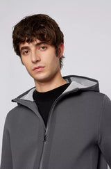 BOSS Ezeno regular-fit hooded jacket with mesh details