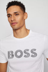BOSS Tee 6 relaxed-fit t-shirt in cotton with logo