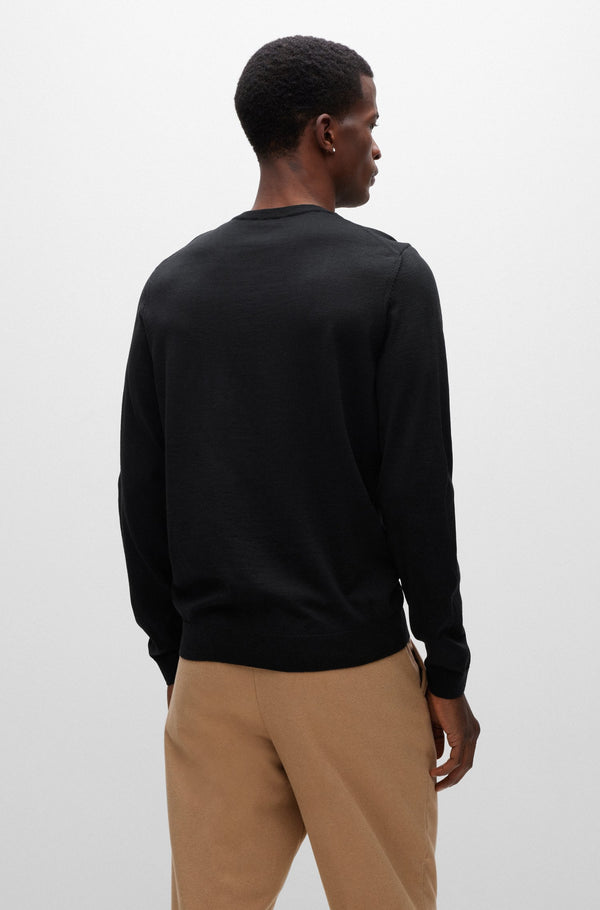 Boss V-Neck Slim-Fit Sweater in Virgin Wool