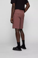 BOSS Slice Slim-fit regular-rise shorts in stretch cotton