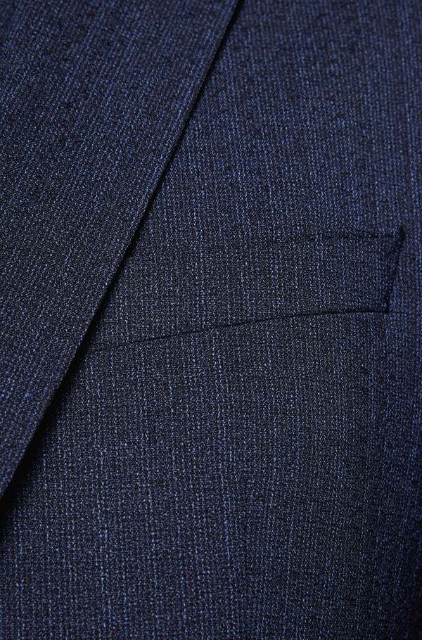 BOSS Huge Slim-fit three-piece suit in stretch virgin wool