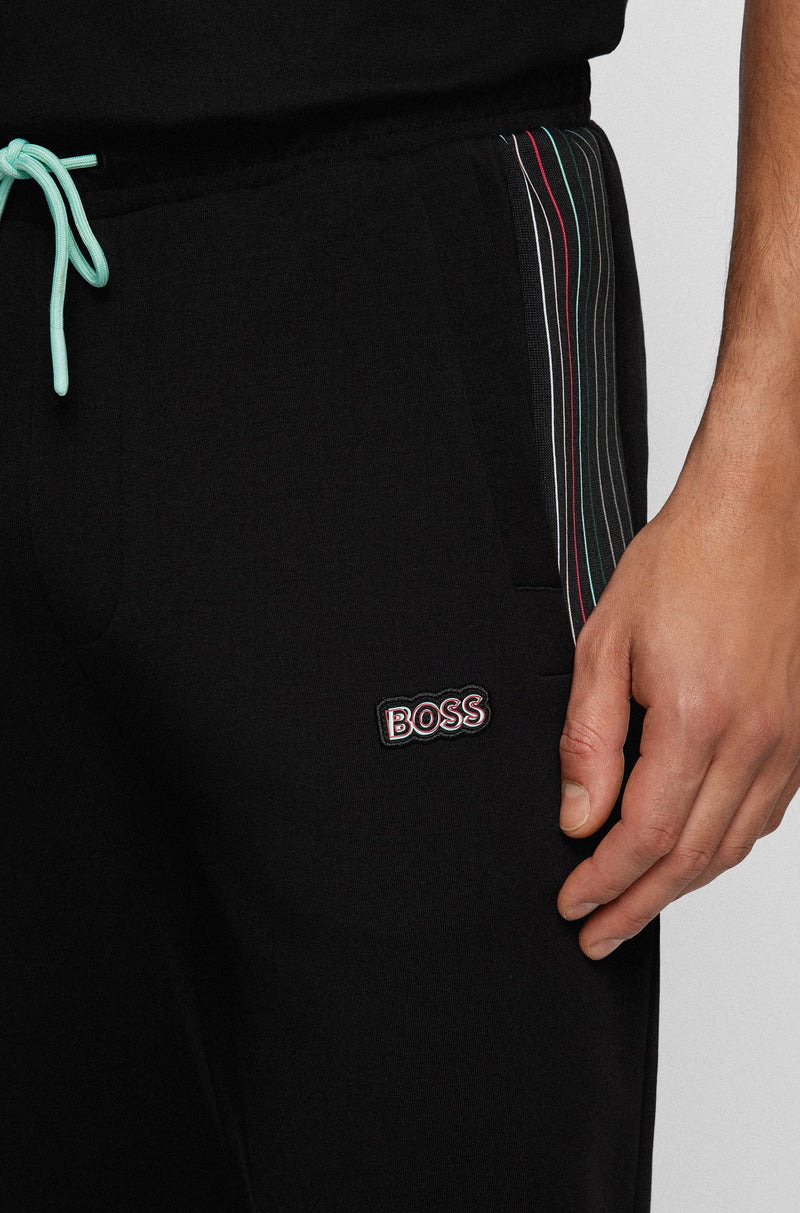 BOSS Hadiko Tracksuit Bottoms with Multi Colored Logo