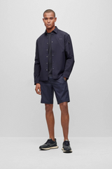 BOSS SLIM-FIT SHORTS IN WATER-REPELLENT TWILL