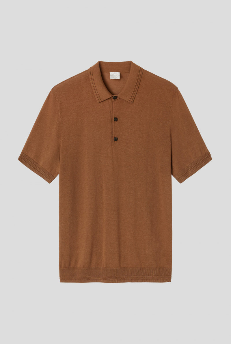 PAL ZILERI Knitted polo with buttons