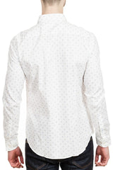 BOSS Ronni 53F Slim-Fit Texture Weave Shirt in White