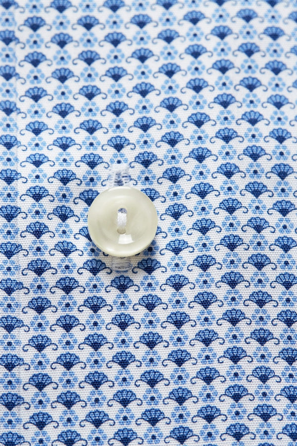 Eton Contemporary Fit Floral Micro Print Shirt