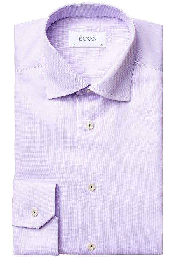 Eton Purple Royal Twill Contemporary Fit Shirt