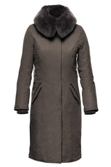 Nobis Lady Taylor Ladies Coat in Dark Brown